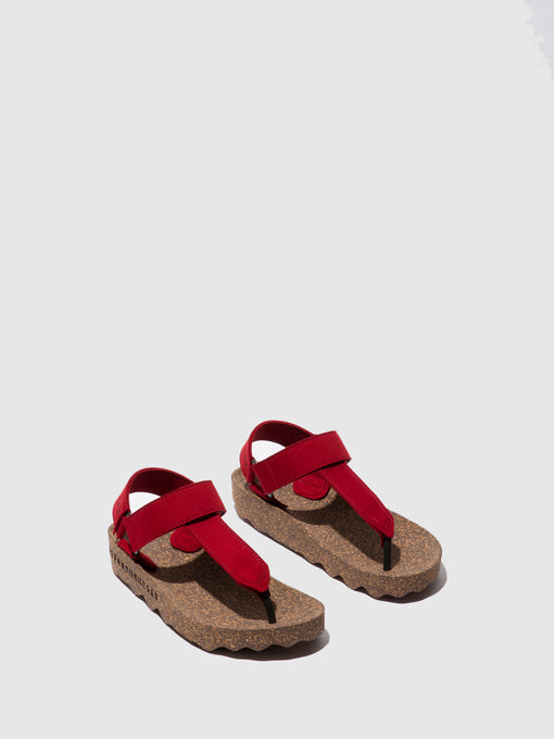 Asportuguesas Fizz Sandaalit Red Suede - Naisten Thong Sandaalit ASPP018156FI Punainen